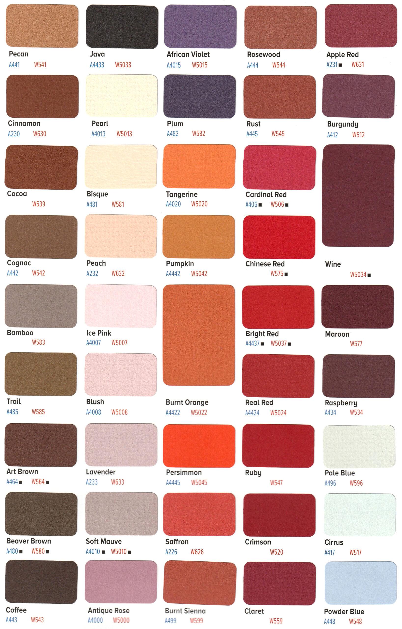 MAT SWATCHES - ACID FREE / CONSERVATION