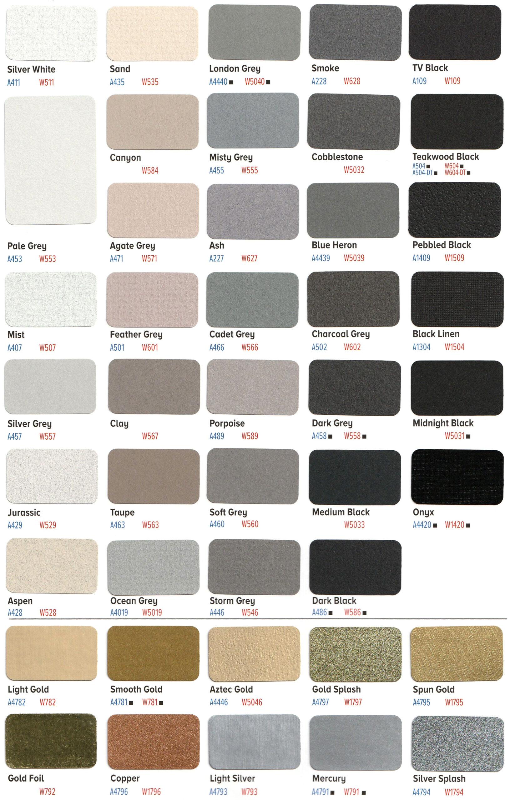 MAT SWATCHES - ACID FREE / CONSERVATION