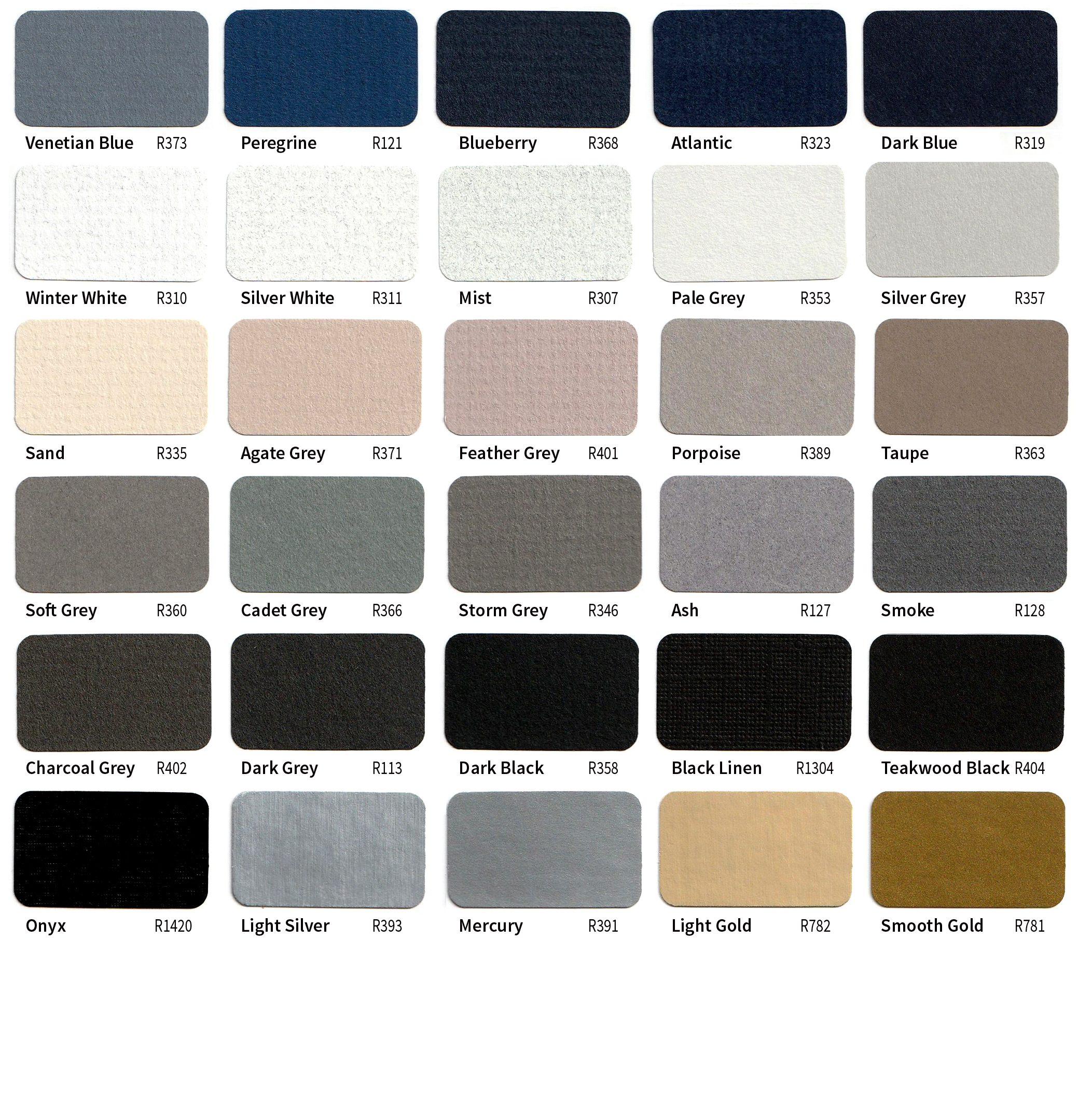 MAT SWATCHES - decorative / REGULAR