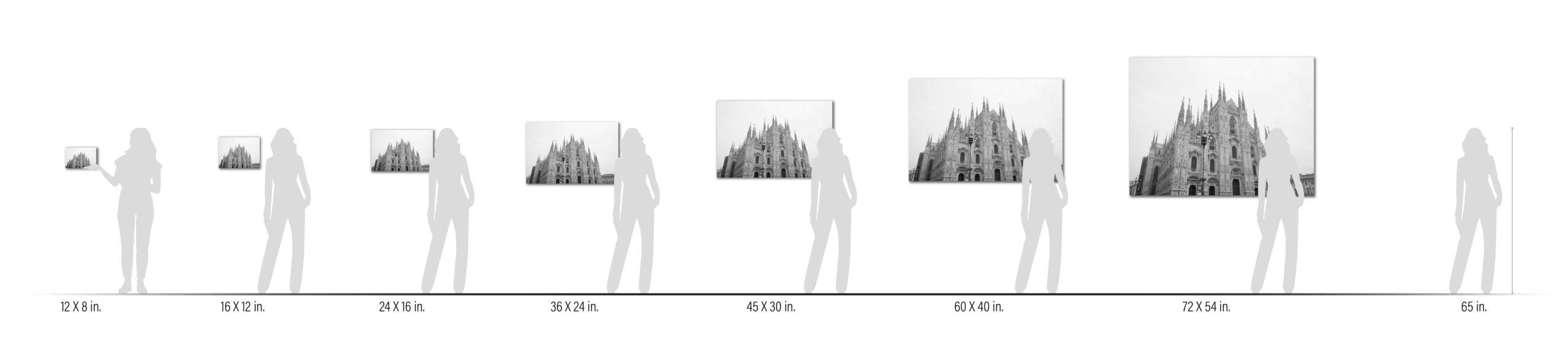 PRINT SIZE COMPARISON CHART